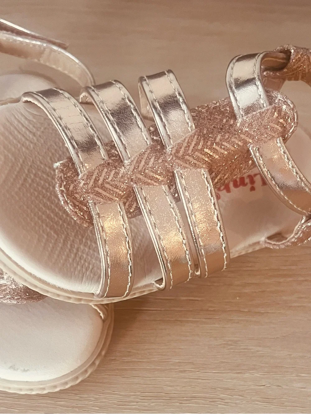 Kids Rose Gold Sandals